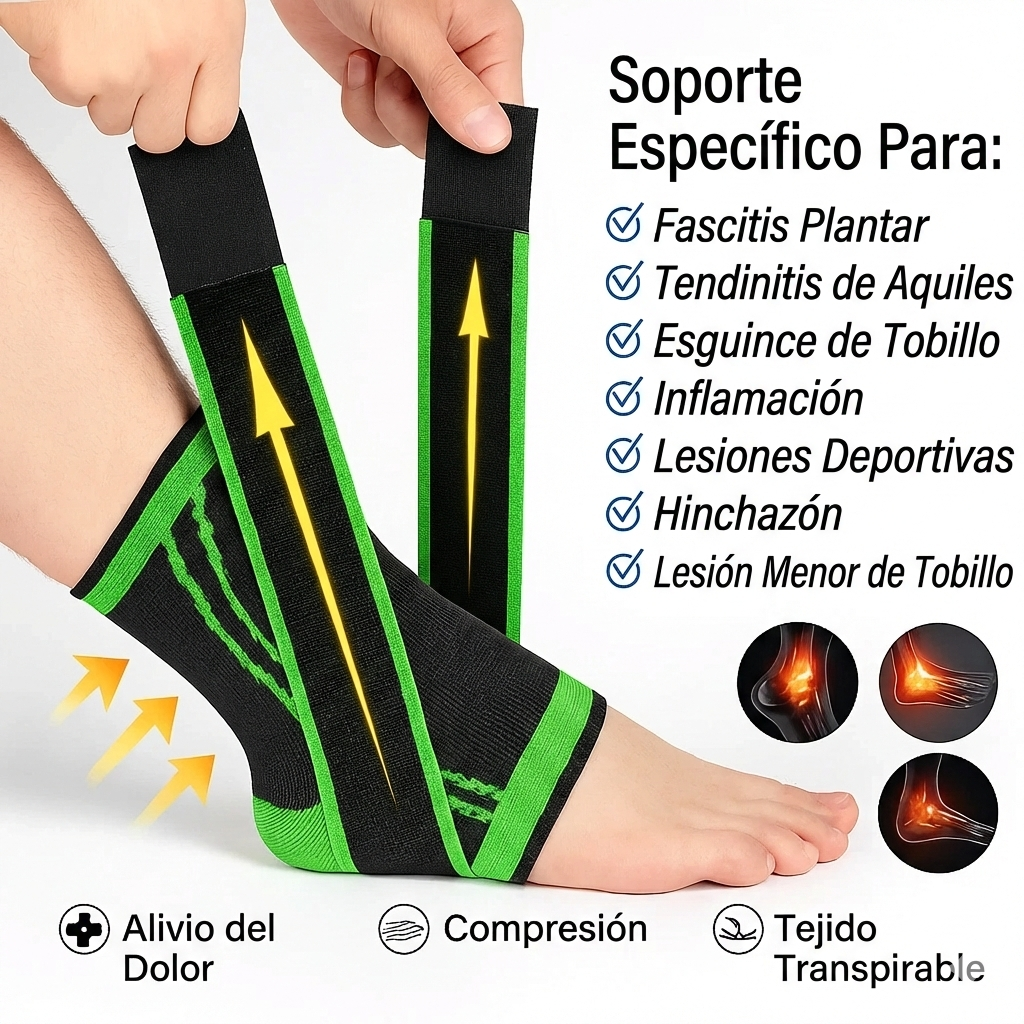 Tobillera de Compresión - Alivio Instántaneo Pies Hinchados y Adoloridos