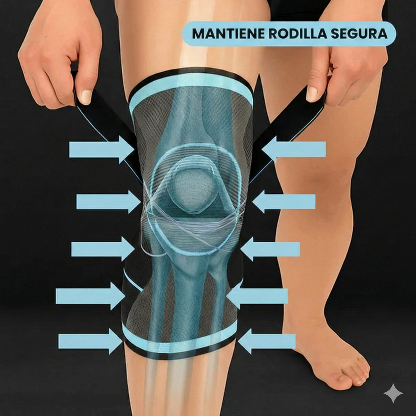 Rodillera de Compresión - Soporte Total y Alivio de Dolor