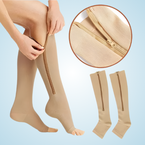 Medias de compresión 3:4 (con cierres)