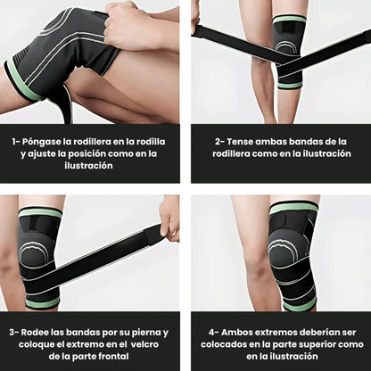 Rodillera de Compresión - Soporte Total y Alivio de Dolor